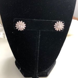 Sterling silver cubic earrings